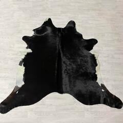 Koeienhuid zwart wit 215x225cm