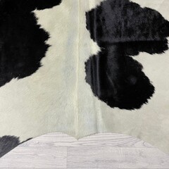 Koeienhuid zwart creme 240x235cm