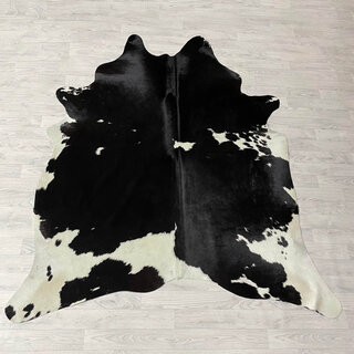 Koeienhuid zwart wit 215x190cm