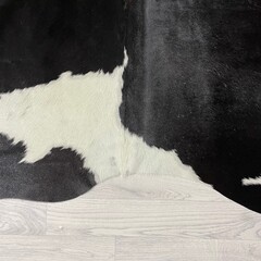Koeienhuid zwart wit 215x190cm