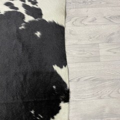 Koeienhuid zwart wit 215x190cm