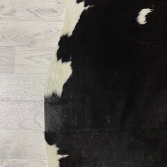 Koeienhuid zwart wit 215x190cm