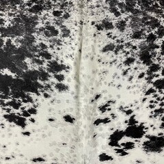 Koeienhuid zwart wit creme 210x180cm