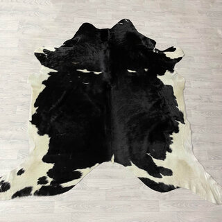 Koeienhuid zwart wit 230x225cm