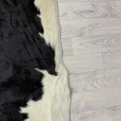 Koeienhuid zwart wit 230x225cm