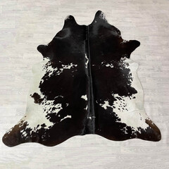 Koeienhuid bruin zwart wit 235x210cm