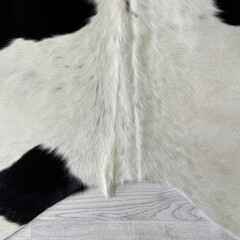 Koeienhuid zwart bruin creme 250x250cm