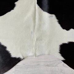 Koeienhuid bruin wit creme 240x235cm