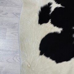 Koeienhuid zwart bruin creme 235x235cm