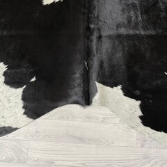 Koeienhuid zwart wit 200x210cm