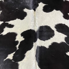Koeienhuid zwart creme 225x195cm