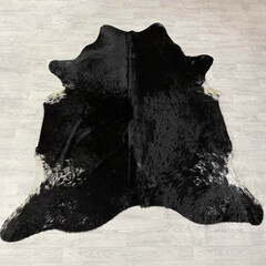 Koeienhuid zwart wit 225x210cm