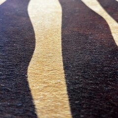 Koeienhuid zebraprint beige bruin