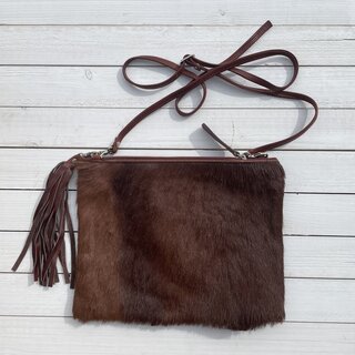 Tas Gemma springbok bruin 29x23cm