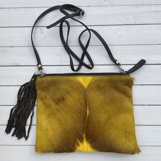 Tas Gemma springbok geel 29x23cm