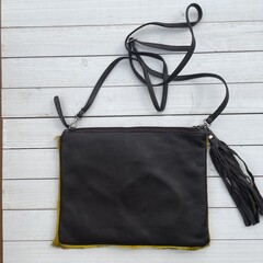 Tas Gemma springbok geel 29x23cm