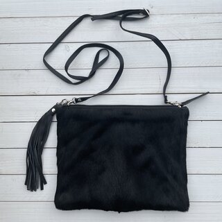 Tas Gemma springbok zwart 29x23cm