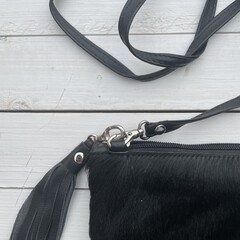 Tas Gemma springbok zwart 29x23cm