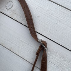 Tas Gemma koeienhuid bruin wit 29x23cm