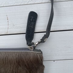 Tas Gemma springbok grijs 29x23cm