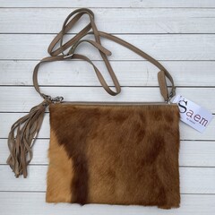 Tas Gemma springbok oker 29x23cm