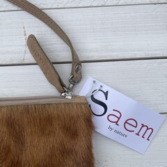 Tas Gemma springbok oker 29x23cm