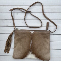 Tas Gemma natural sprinbok 29x23cm