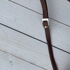 Tas Gemma koeienhuid bruin wit 29x23cm