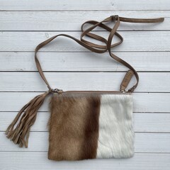Tas Mickey springbok natural 25x20cm