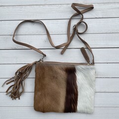 Tas Mickey springbok natural 25x20cm