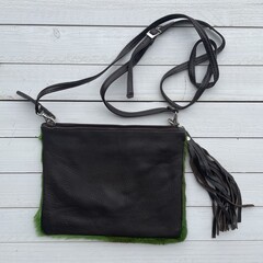 Tas Mickey springbok licht groen 25x20cm