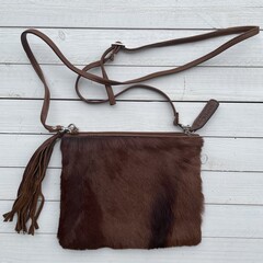 Tas Mickey springbok bruin 25x20cm