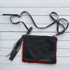 Tas Mickey springbok rood 25x20cm