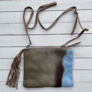 Tas Mickey springbok baby blauw 25x20cm