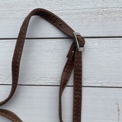 Tas Mickey koeienhuid (Nguni) bruin wit 25x20cm