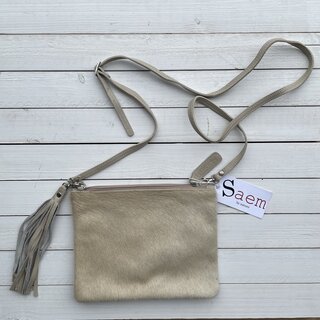 Tas Mickey springbok beige 25x20cm