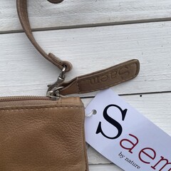 Tas Mickey springbok natural 25x20cm leather top