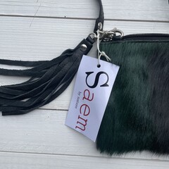 Tas Carol Springbok donker groen 23x15cm