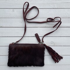 Tas Carol Springbok wine 23x15cm