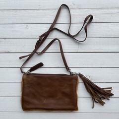 Tas Carol Springbok oker 23x15cm