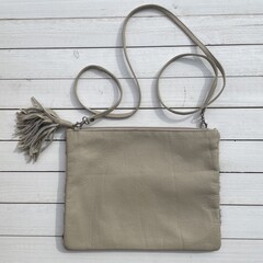 Tas Gemma koeienhuid (Nguni) animal print 29x23cm