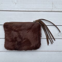 Tas Kim Springbok bruin 16x12cm