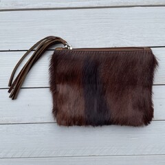 Tas Kim Springbok bruin 16x12cm