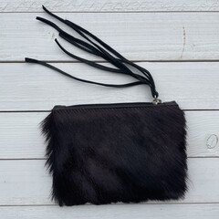 Tas Kim Springbokhuid dark wine 16x12cm