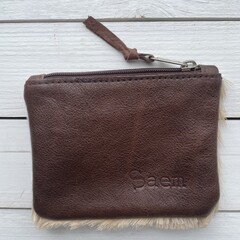 Tasje Issy springbok natural 12x9cm