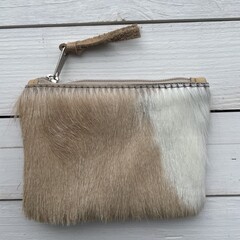 Tasje Issy springbok natural 12x9cm