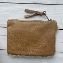 Tasje Issy springbok natural 12x9cm