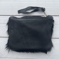 Tasje Issy springbok zwart 12x9cm