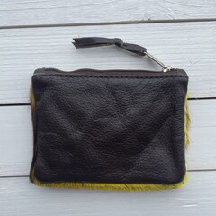 Tasje Issy springbok geel 12x9cm