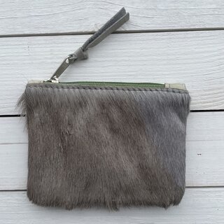 Tasje Issy springbok grijs 12x9cm